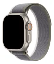 Pulsera Loop Trail Para Apple Watch Ultra De 49 Mm, Color Verde Y Gris