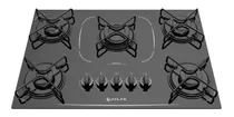 Cooktop 5b Atlas Agile Up Glass Automático Tripla Chama Pret