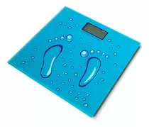 Balanza Digital Baño Electronica Cuerpo Personal 180kg Blue Color Azul