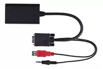 Adaptador Convertidor Cable Vga A Hdmi Notebook Tv Pc 