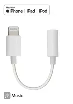 Cable Adaptador Auricular 3.5 Jack Para iPhone 7 8 11 iPad 