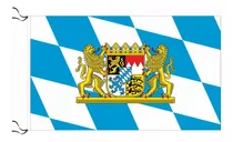 Bandera De Baviera Bavaria Con Escudo 150 X 90 Cm