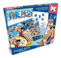 Jogo Quebra-cabeça Puzzle Play One Piece 200 Peças Kz Play