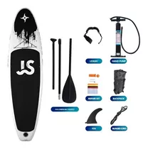 Tabla Stand Up Paddle Inflable Board 3.35m Negra+remo+mochil