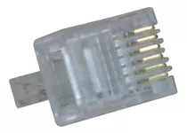 Plug/conector/ Mod. Rj-11 6 X 4 Vias Telefonia 200-peças