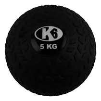 Balon Con Peso 5kg 11lb Pelota Medicinal Gymball Ejercicio Color Negro