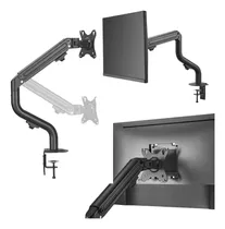 Suporte Em Aço Para Monitor Normal Curvo Articulado 17 A 32 Até 8kg Polegadas Com Mola Evolut Esg-10 Padrão Vesa