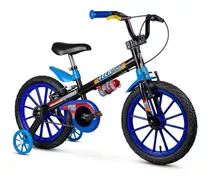 Bicicleta Nathor Tech Boys 5 Infantil Aro 16 Pto/azl