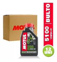 Caja De Aceite Para Motos 5100 15w50 4 Tiempos Motul 1lt