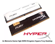Kit 2x Memoria Gamer 8gb Ddr4 2133mhz Kingston Hyperx Fury