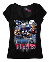 Remera Mujer Tennessee Titans Equipo Nfl 30 Dtg Premium