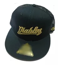 Gorra Diablos Rojos Mexico Strapback Ajustable Logo Dorado