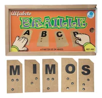 Alfabeto Educativo Braille Brinquedo Pedagógico Inclusivo