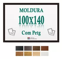 Moldura Quadro 100x140 Cm Para Poster Imagem Com Petg