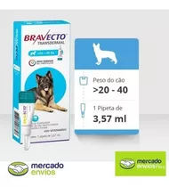Antipulga Carrapato Bravecto Cães De 20 Kg A 40 Kg (pipeta)
