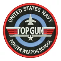 859-10 Top Gun Usn Fighter Weapons School Parche Bordado