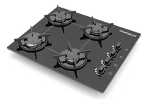 Fogão Cooktop A Gás Ultra Chama Chef 4 Bocas Bivolt Chamalux Cor Preto 110v/220v