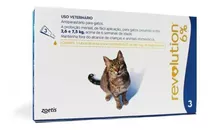 Antipulgas Para Gato Pipeta Revolution 2.5 7.5 Kg X3 Cat