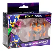 Muñecos Minis Sonic X2 6cm Rusty Rose Y Eggforcer Febo