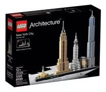 Lego Architecture New York City Eua 598 Peças 21028