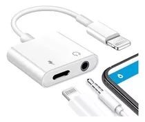 Adaptador De Auriculares Para iPhone 2en1 Lightning A 3.5mm