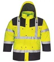 Parka Con Reflectivo Castor Combinada - Montevideo Uniformes