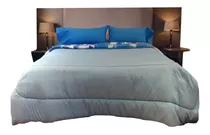 Combo Somier Colchon 2plazas + Almohadas + Sábanas Y Acolcha