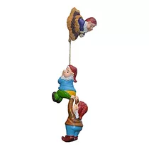 Climbing Gnome Statue Dwarfs Sculpture Gnome Art Dwarf ...