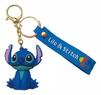 Llavero De Goma Disney Stitch Sentado