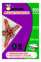 100 Micas Termolaminadora Plastificadora Oficio 125mic