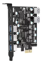 Ulansen Tarjeta De Expansion Usb Pci-e A Tipo C