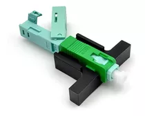 Conector De Fibra Óptica Apc Click Verde - 50 Pçs