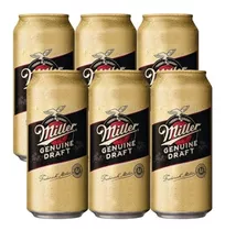 Cerveza Miller Lata 473ml Rubia Pack X6 Zetta Bebidas