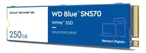 Ssd Western Digital Blue Sn570 250gb Nvme Pcie M2 2280 Azul