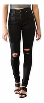 Pantalon Levis 721 Negro Mujer Skinny Cintura Alta 188820438