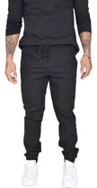 Calça Sarja Jogger Bege Joger Masculina Slim C/ Elástico Pre