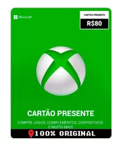Card Crédito Gift R$80 Reais Saldo Live Xbox 360 One
