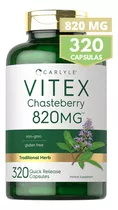 Vitex Agnus Castus 800mg 300 Capsulas Regulador Menstrual Us