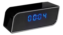Reloj Cámara Escondida Espía Oculta Wifi Alarma Movimiento Color Negro