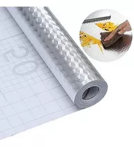 Papel Aluminio Adhesivo Antigrasa Liso - 5 Mtrsx60cm