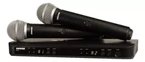 Microfone Shure Blx288br Pg58 M15 Duplo S/ Fio