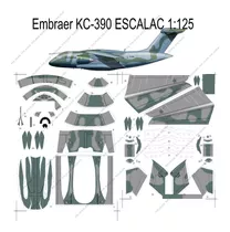 Embraer Kc-390 Escala 1.125 Papercraft