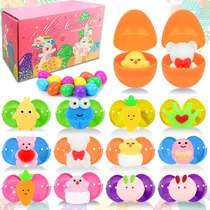 Antiestres Mochi Juguete Niños Huevos De Pascua 12 Pcs