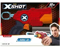 Lançador X-shot Red Mini Tk3 3 Dardos Candide 5706