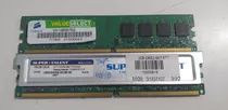 2 Memorias Ram  Ddr2 1 Gb 667 Hz Corsair Y Super Talent