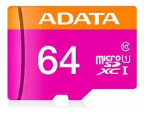 Tarjeta Memoria Microsd Adata Premier 64 Gb Con Adaptador 