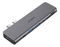 Aukey Hub Usb-c Con Hdmi Thunderbolt 3 Usb-c 2 Usb 3.0cb-c76