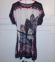 Remera Remeron Blusa M.corta Seda Lycra T.large C/lazo Mujer