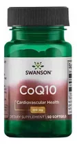 Coq10 Swanson 100mg/50softgels (coenzima Q10) Sabor Underflavored