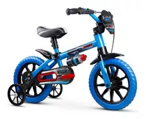 Bicicleta Infantil Nathor Veloz Aro 12 Azul P/ 3 A 5 Anos